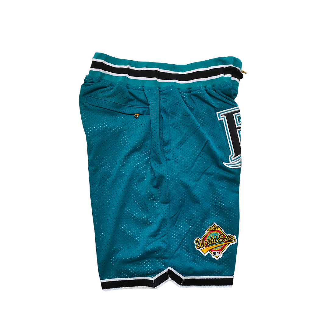 Marlins World Series Vintage Shorts - Blue
