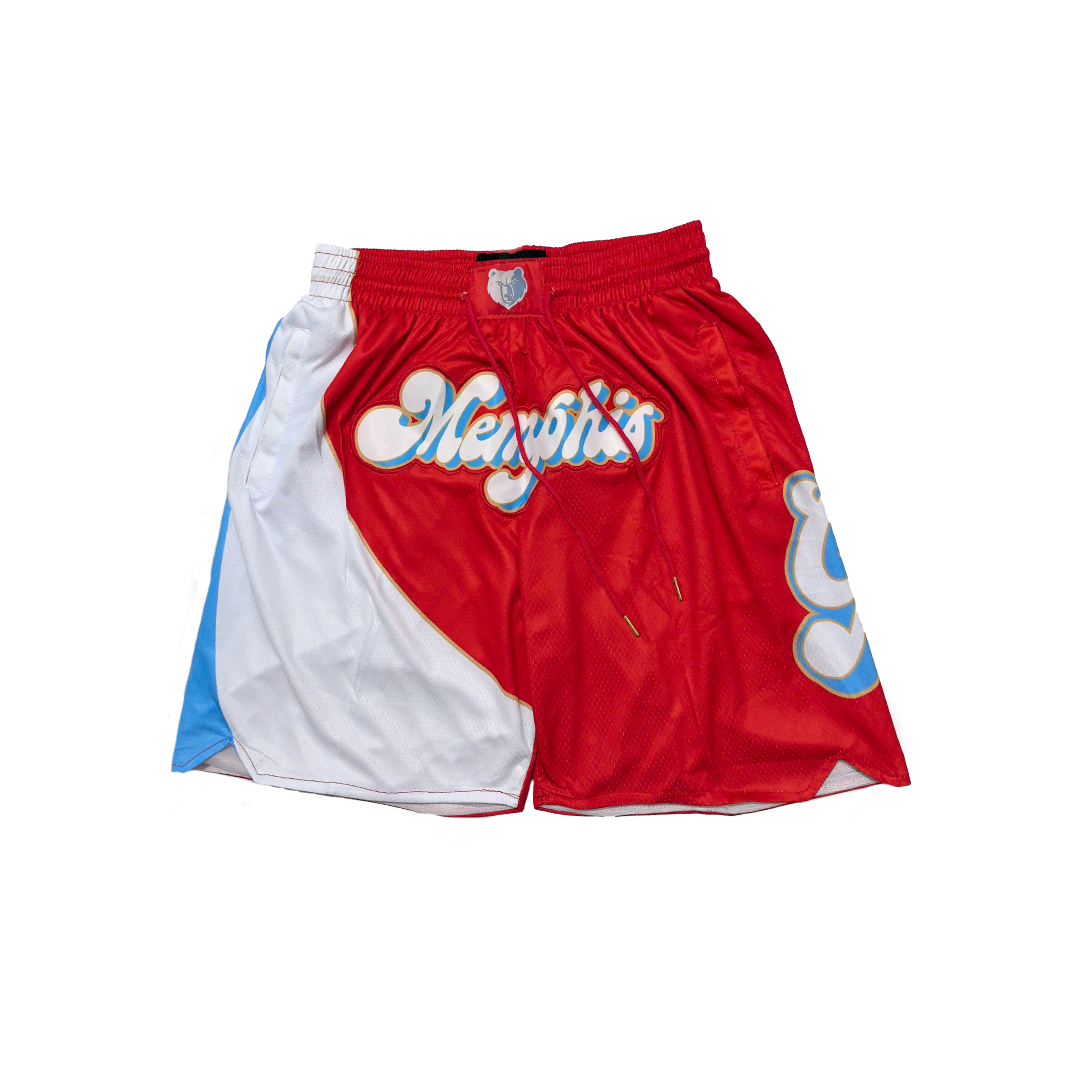 Grizzlies Vintage Shorts - Red/White/Blue
