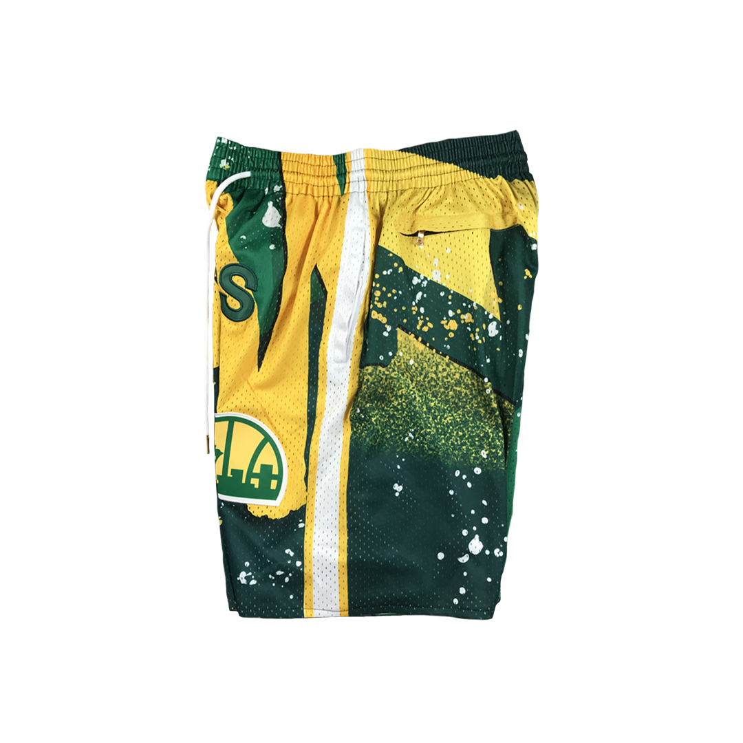 Supersonics Vintage Shorts - Paint Splatter