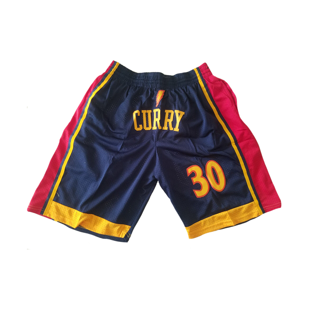 Warriors Steph Curry Vintage Shorts - Navy