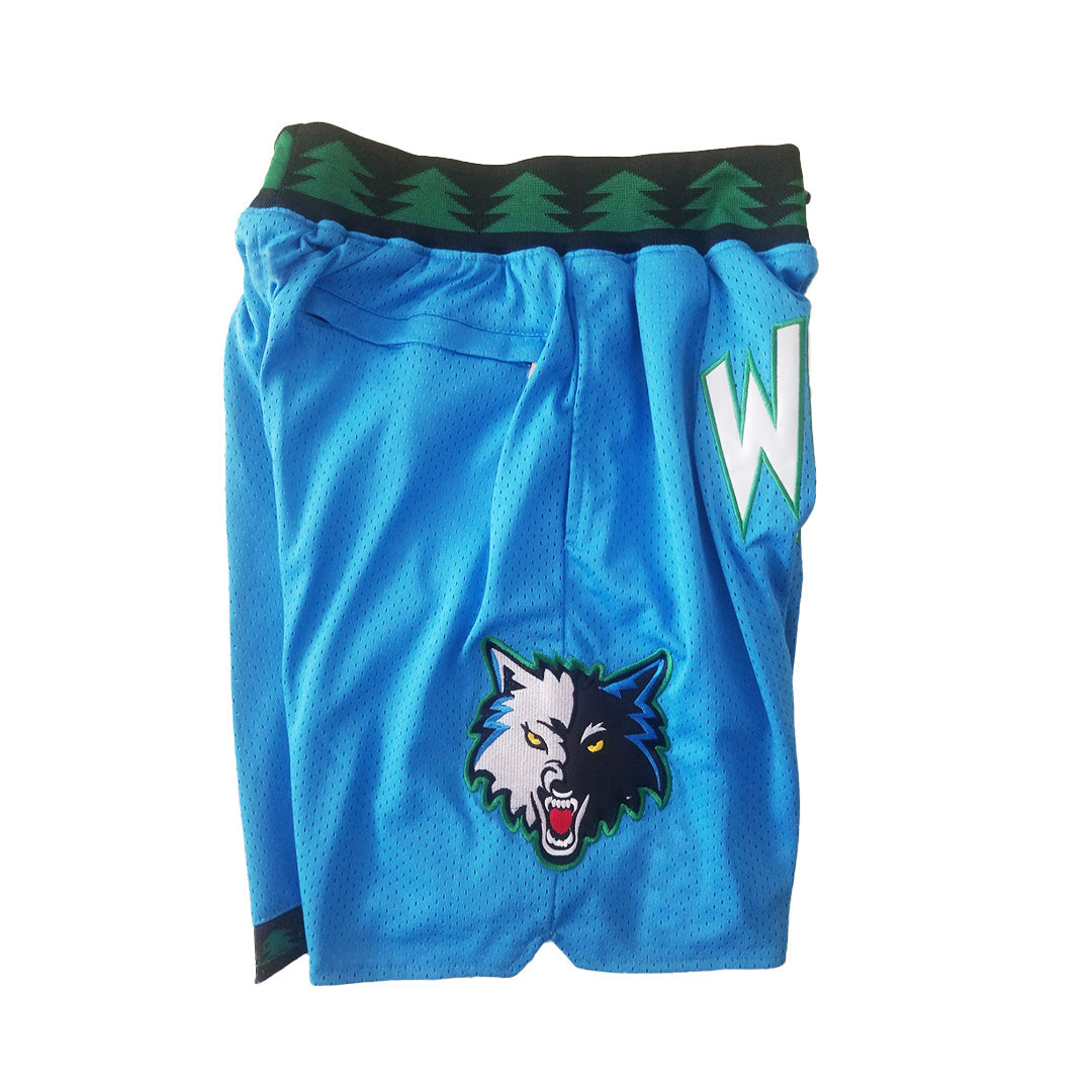 Timberwolves Vintage Shorts - Blue
