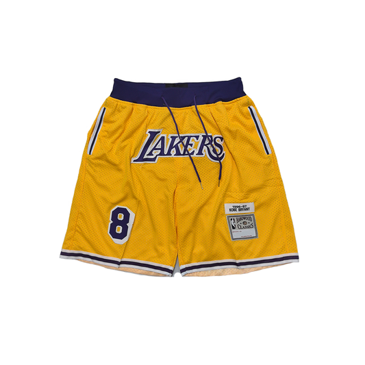 Lakers Vintage Shorts - Kobe/Yellow