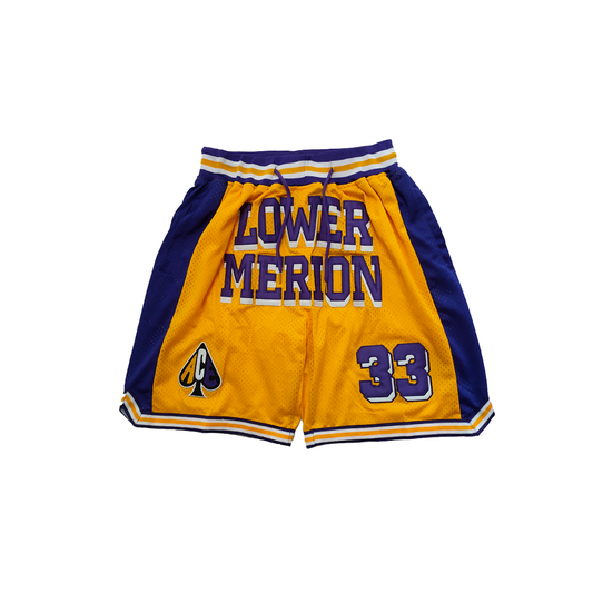 Lower Merion Vintage Shorts - Yellow/Purple