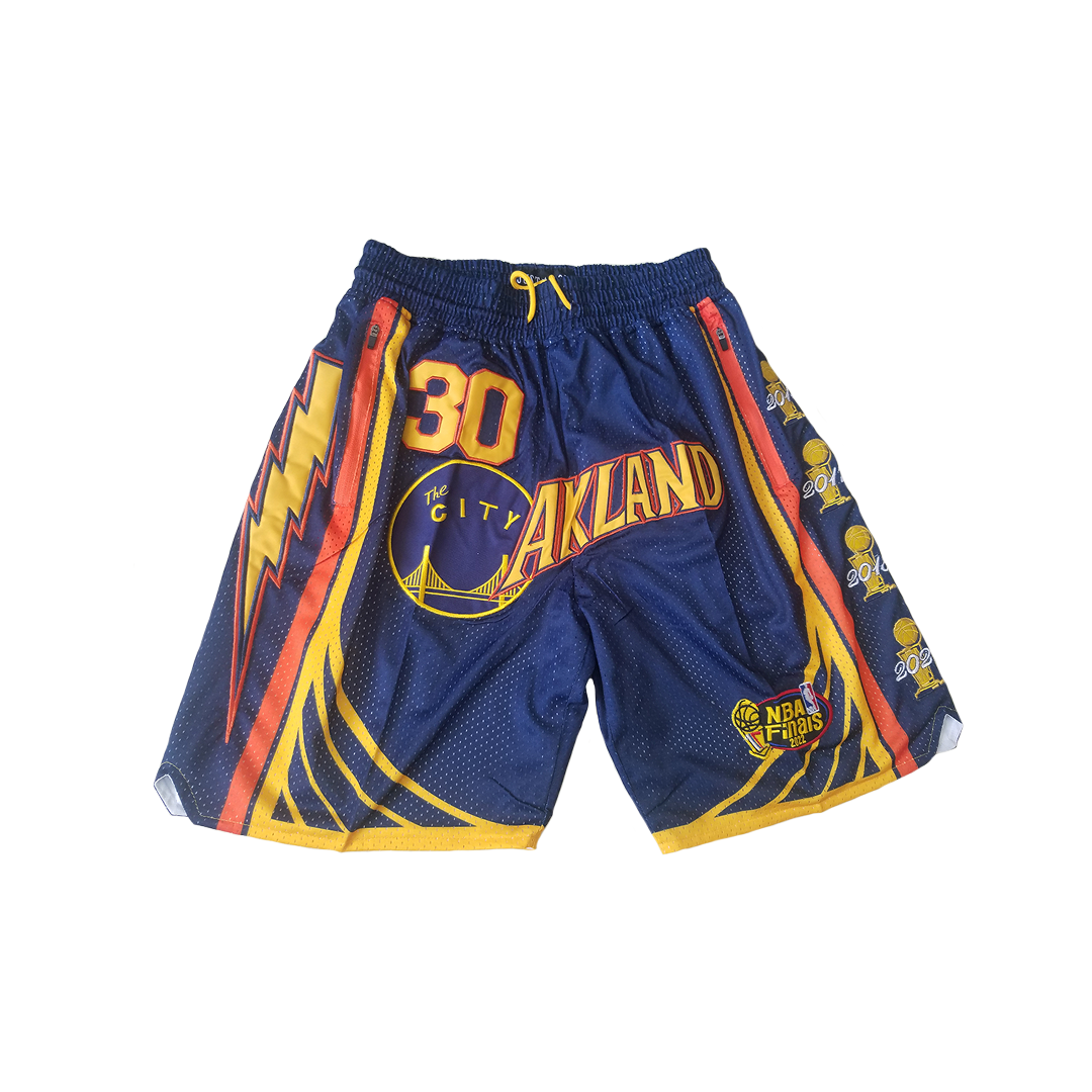 Steph Curry Oakland Vintage Shorts - Blue